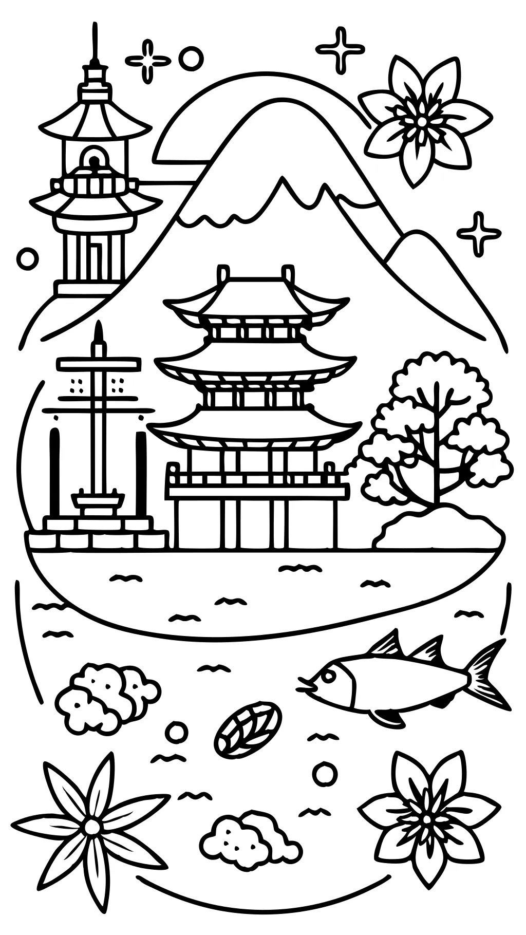 japan coloring pages